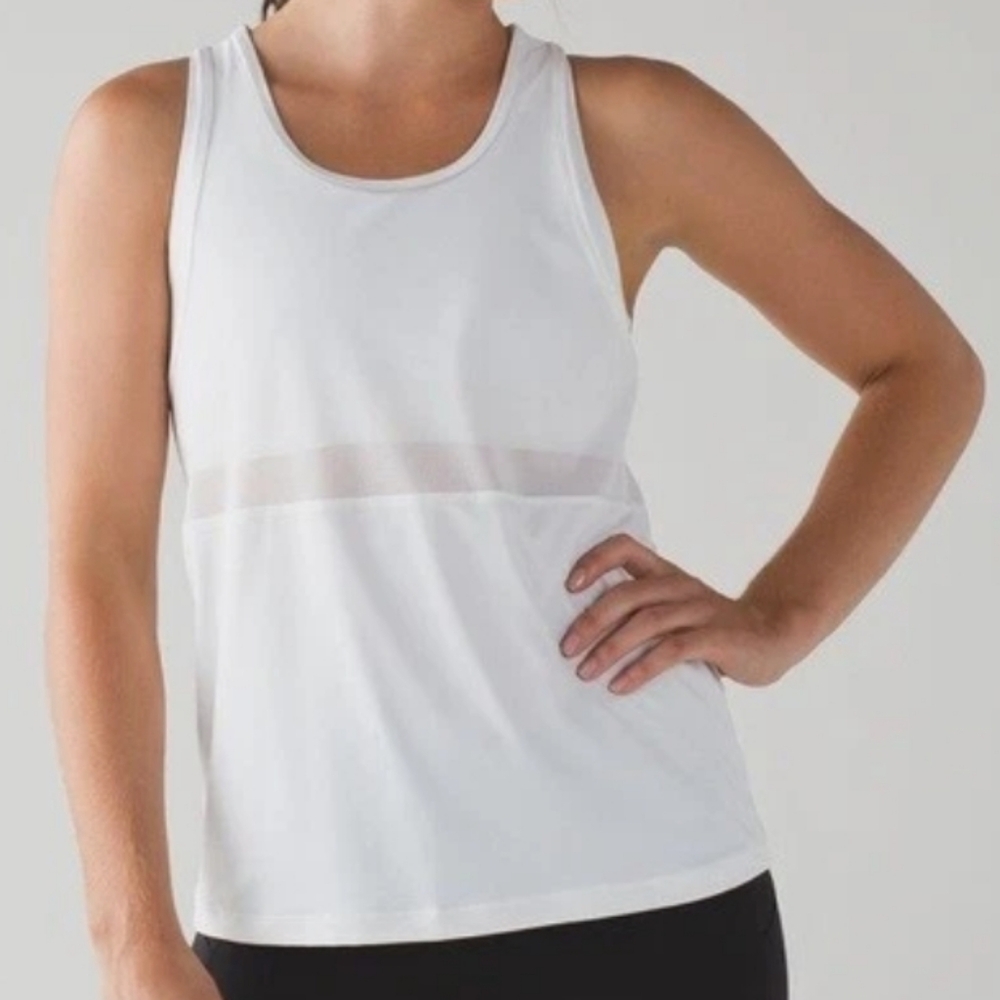NWOT lululemon athletica White Tank Top